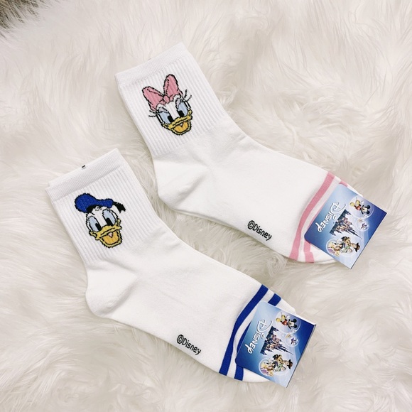 Disney Accessories - (2) Pairs - Disney Donald & Daisy Duck Socks Set